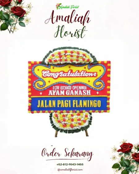 Sewa Papan Bunga Derongisor